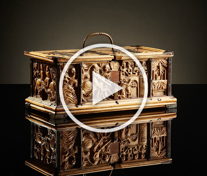 Rare French Gothic Casket 